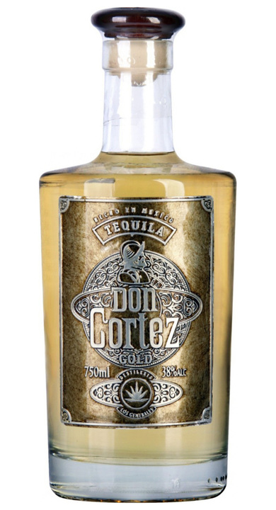 Bottle of Don Cortez Tequila Gold