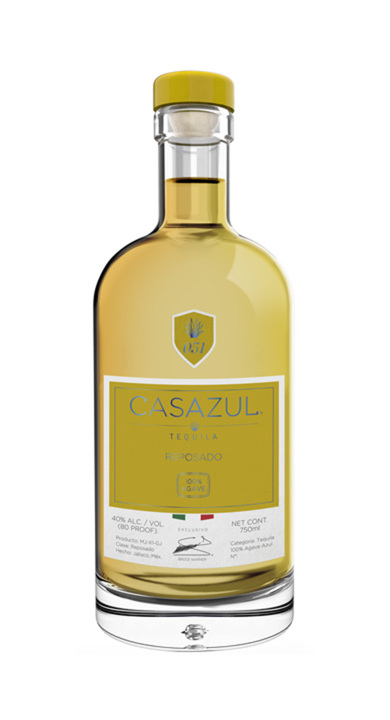 Bottle of Casazul Tequila Reposado