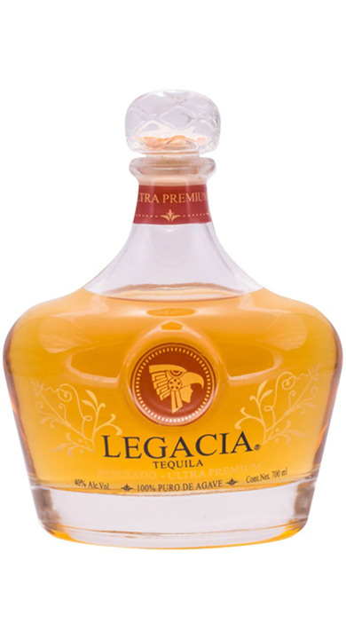 Bottle of Legacia Tequila Reposado