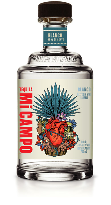 Bottle of Tequila Mi Campo Blanco