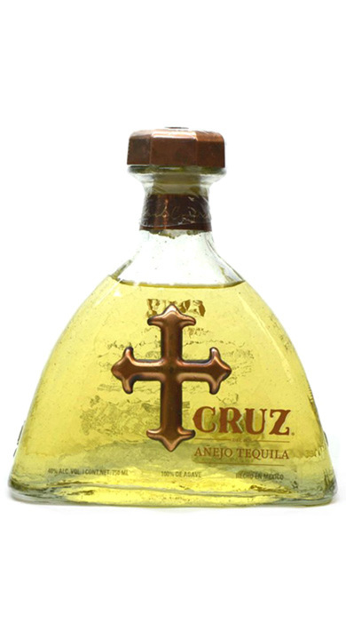 Bottle of Cruz Tequila Añejo
