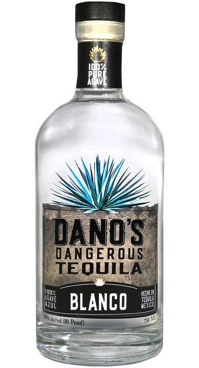 Bottle of Dano's Dangerous Tequila Blanco