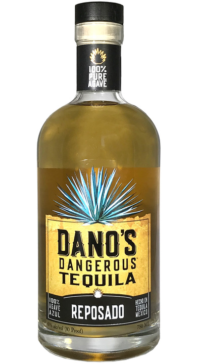 Bottle of Dano's Dangerous Tequila Reposado