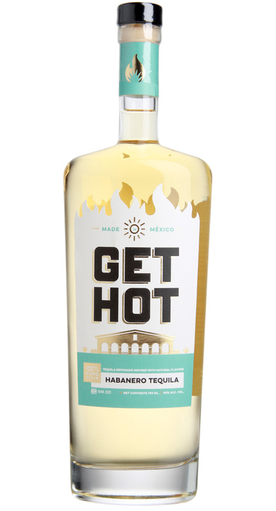 Bottle of Get Hot Habanero Tequila Reposado
