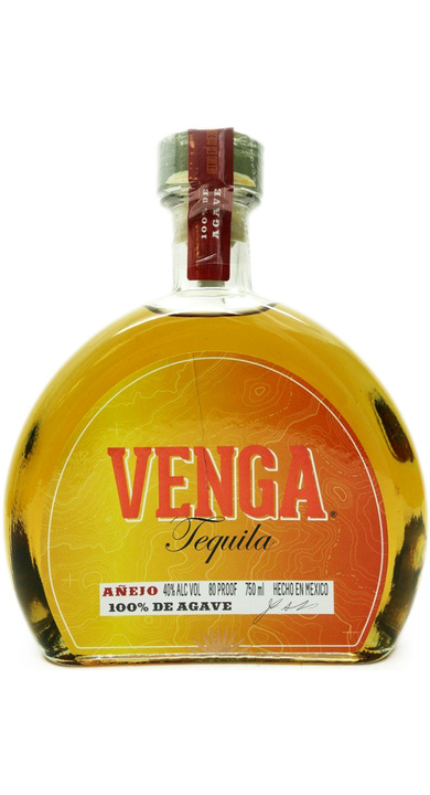 Bottle of Venga Tequila Añejo