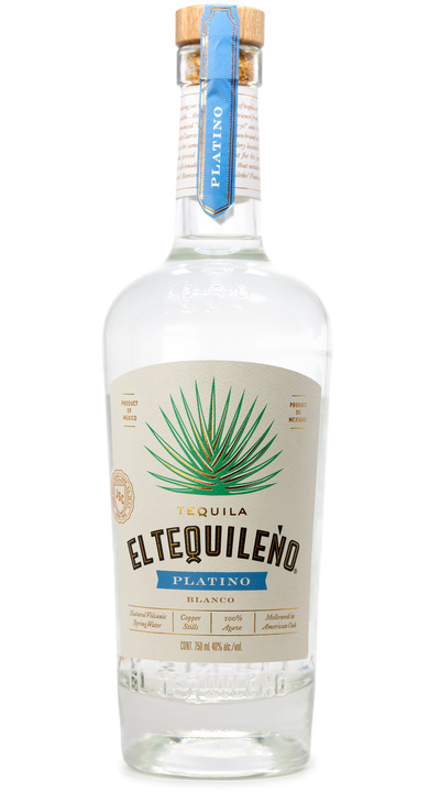 Bottle of El Tequileño Platino Blanco