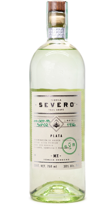 Bottle of Severo Tequila Plata
