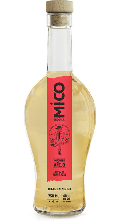 Bottle of Mico Tequila Añejo
