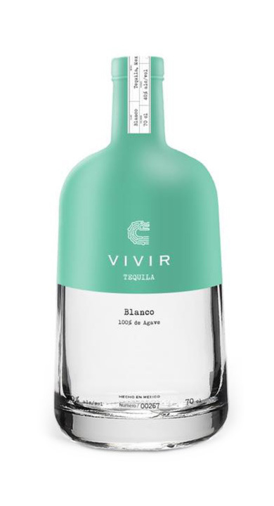 Bottle of Vivir Tequila Blanco