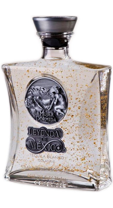 Bottle of Leyenda de Mexico Blanco (w/Gold Flakes)