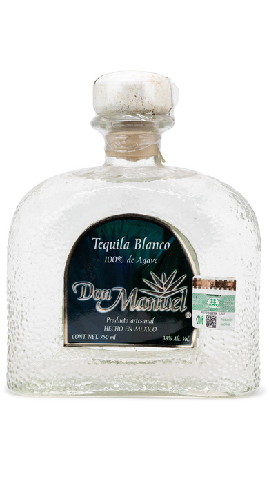 Bottle of Don Manuel Tequila Blanco