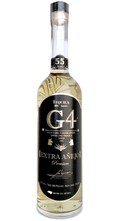 Bottle of Tequila G4 Extra Añejo "55"