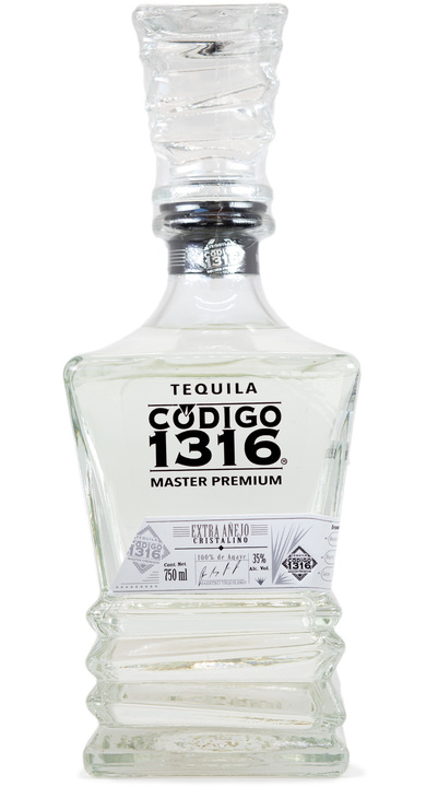 Bottle of Codigo 1316 Master Premium Cristalino Extra Añejo
