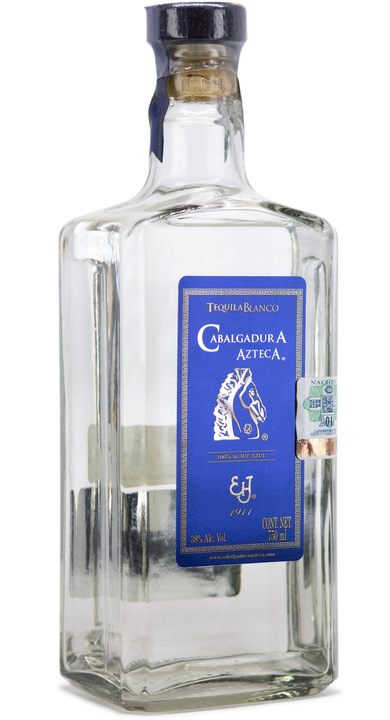 Bottle of Cabalgadura Azteca Tequila Blanco