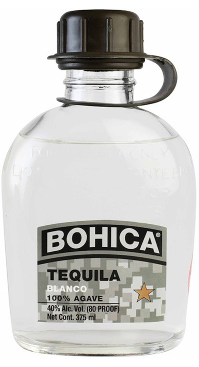 Bottle of Bohica Tequila Blanco