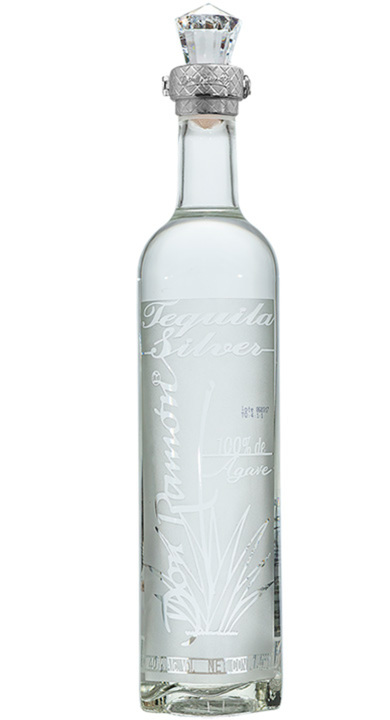 Bottle of Don Ramon Silver Tequila