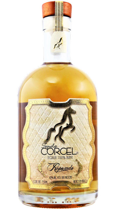 Bottle of Tequila Corcel Reposado