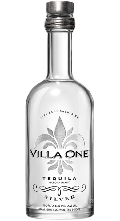 Bottle of Villa One Tequila Silver