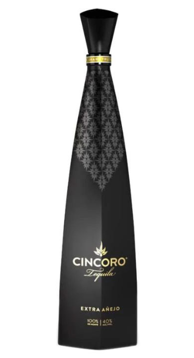 Bottle of Cincoro Tequila Extra Añejo