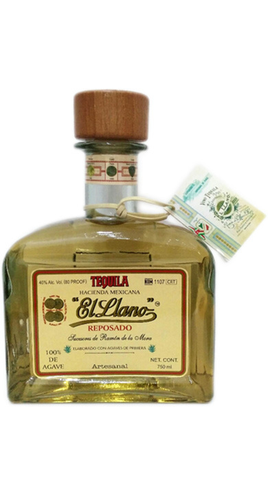 Bottle of El Llano Reposado
