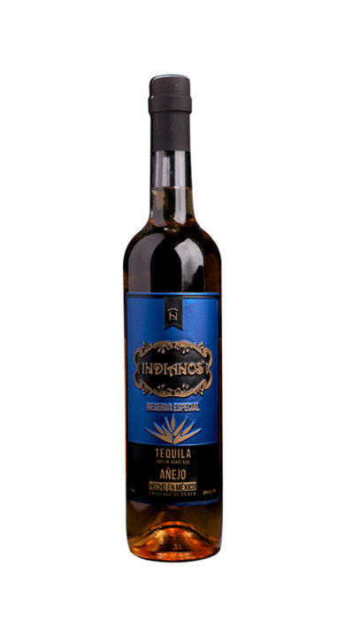Bottle of Tequila Indianos Añejo