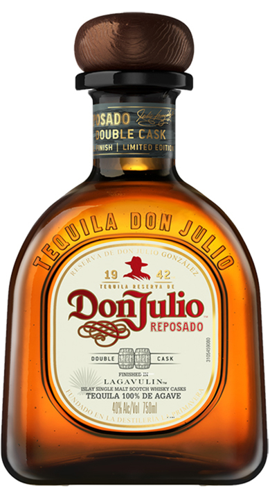 Bottle of Don Julio Reposado Double Cask Lagavulin