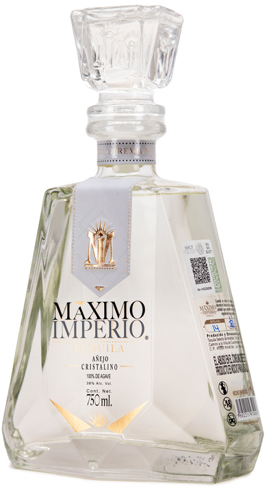 Bottle of Maximo Imperio Añejo Cristalino