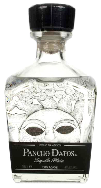 Bottle of Pancho Datos Tequila Plata