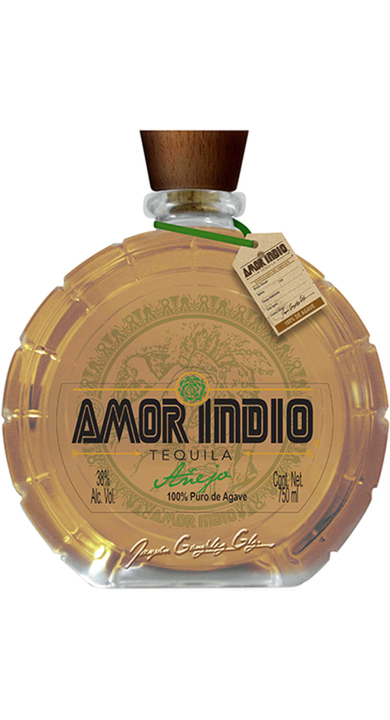 Bottle of Amor Indio Tequila Añejo