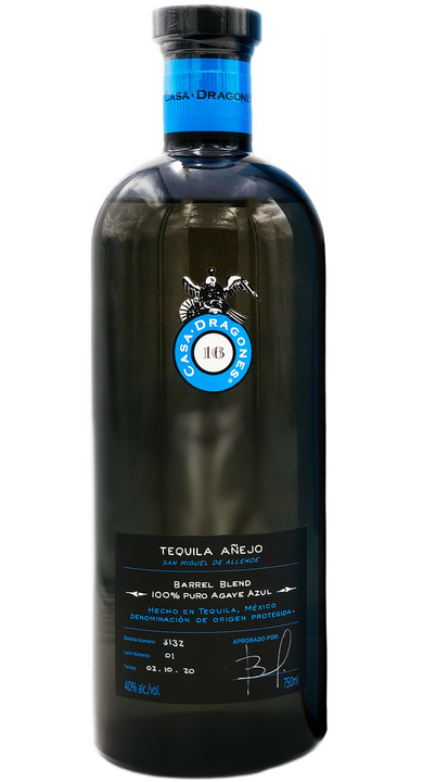 Bottle of Casa Dragones Barrel Blend Añejo