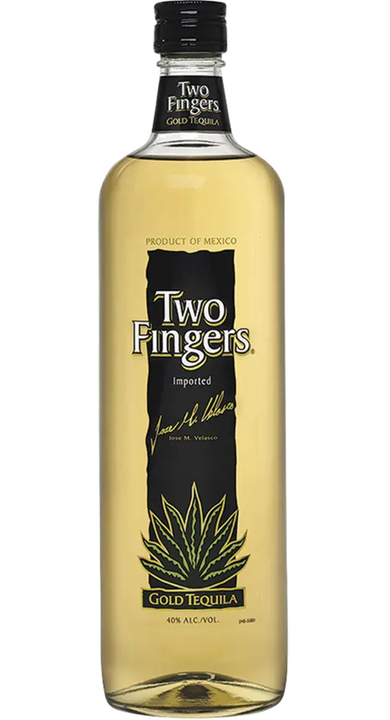 Bottle of Two Fingers Gold