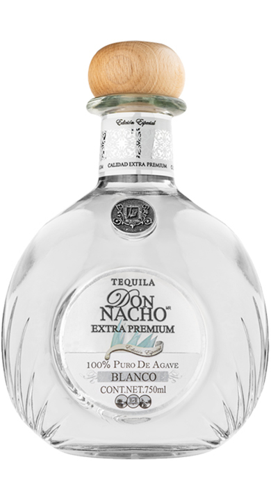 Bottle of Don Nacho Extra Premium Blanco