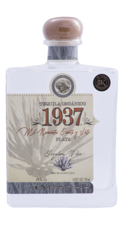 Bottle of Tequila 1937 Plata Orgánico