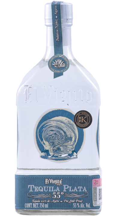 Bottle of El Viejito Plata 55