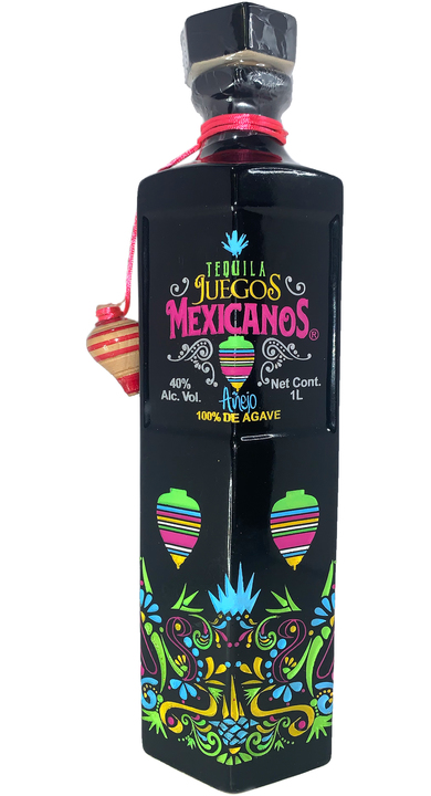 Bottle of Juegos Mexicanos Tequila Añejo