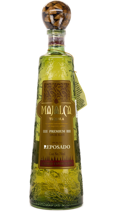 Bottle of Majalca Tequila Reposado