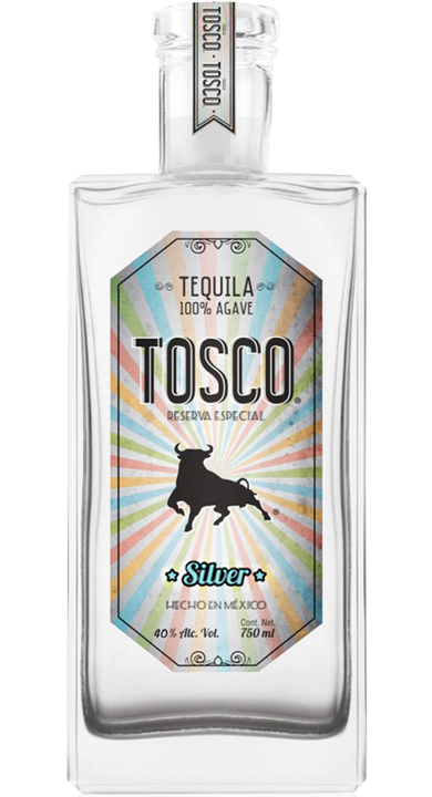 Bottle of Tosco Tequila Silver