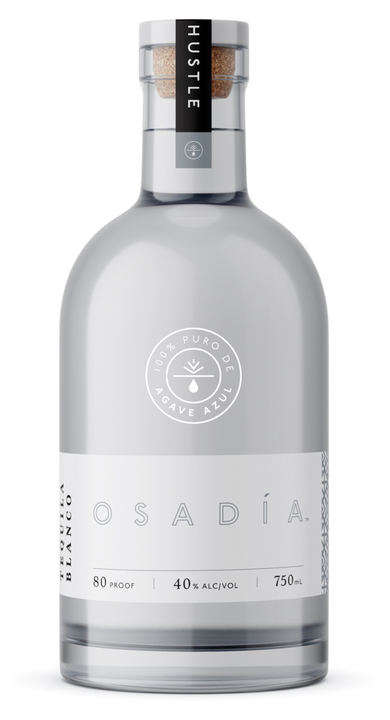 Bottle of Osadía Tequila Blanco
