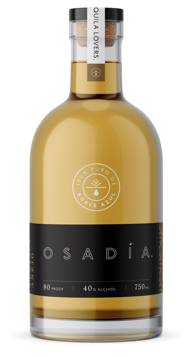 Bottle of Osadía Tequila Añejo