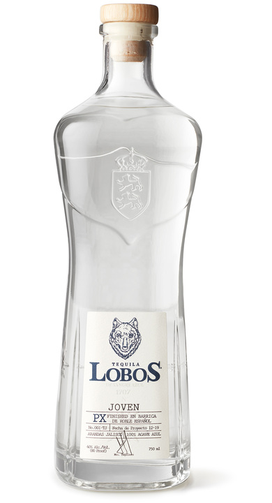 Bottle of Tequila Lobos 1707 Joven