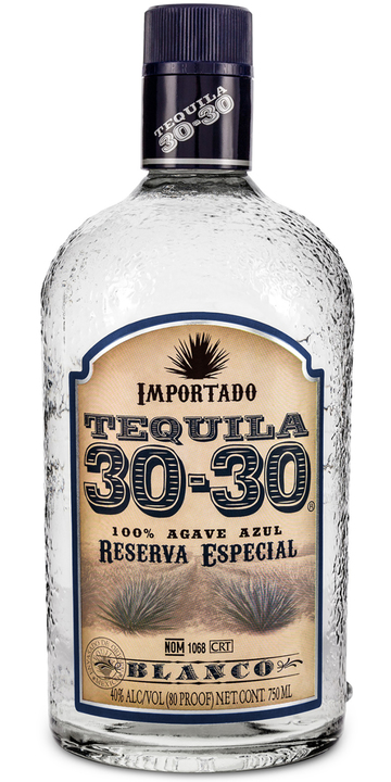 Bottle of Tequila 30-30 Blanco