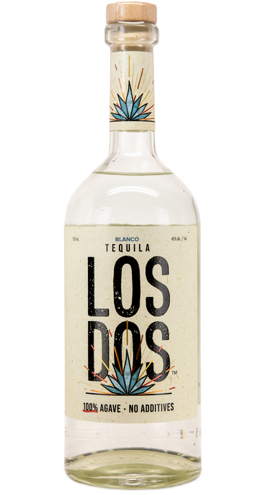 Bottle of Los Dos Tequila Blanco