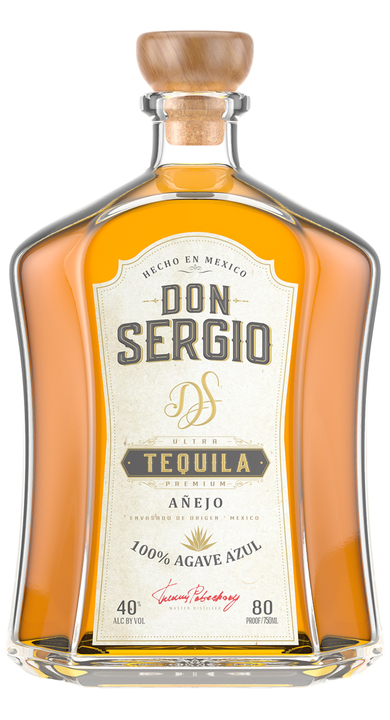 Bottle of Don Sergio Tequila Añejo