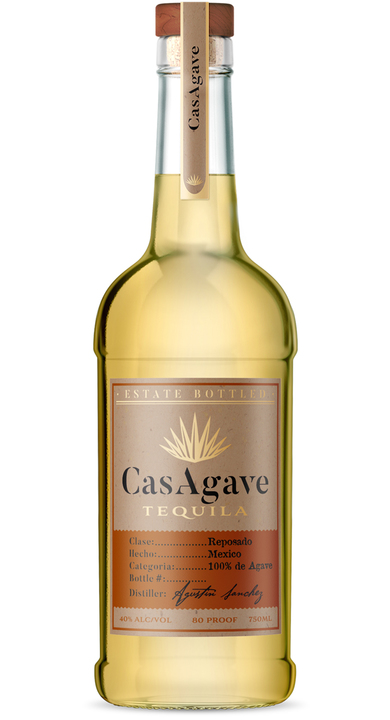 Bottle of CasAgave Tequila Reposado