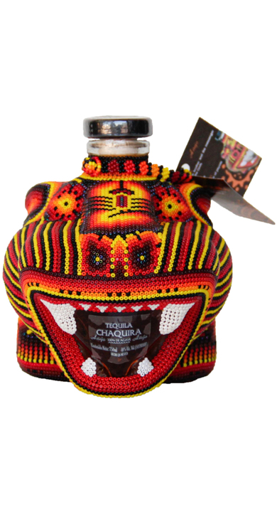 Bottle of Chaquira Beaded Jaquar Añejo