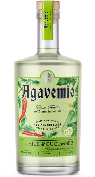Bottle of Agavemio Chile & Cucumber