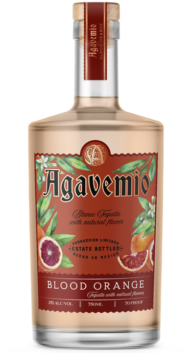 Bottle of Agavemio Blood Orange