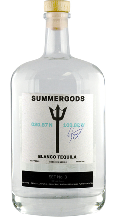 Bottle of SUMMERGODS Blanco Tequila