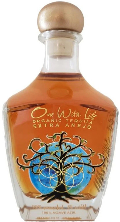 Bottle of One With Life Tequila Extra Añejo