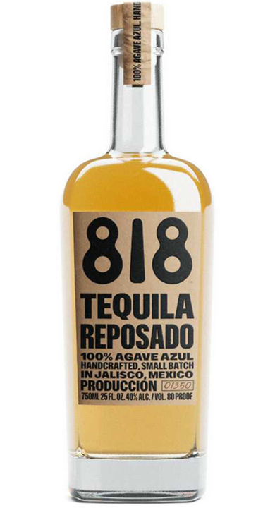 Bottle of 818 Tequila Reposado